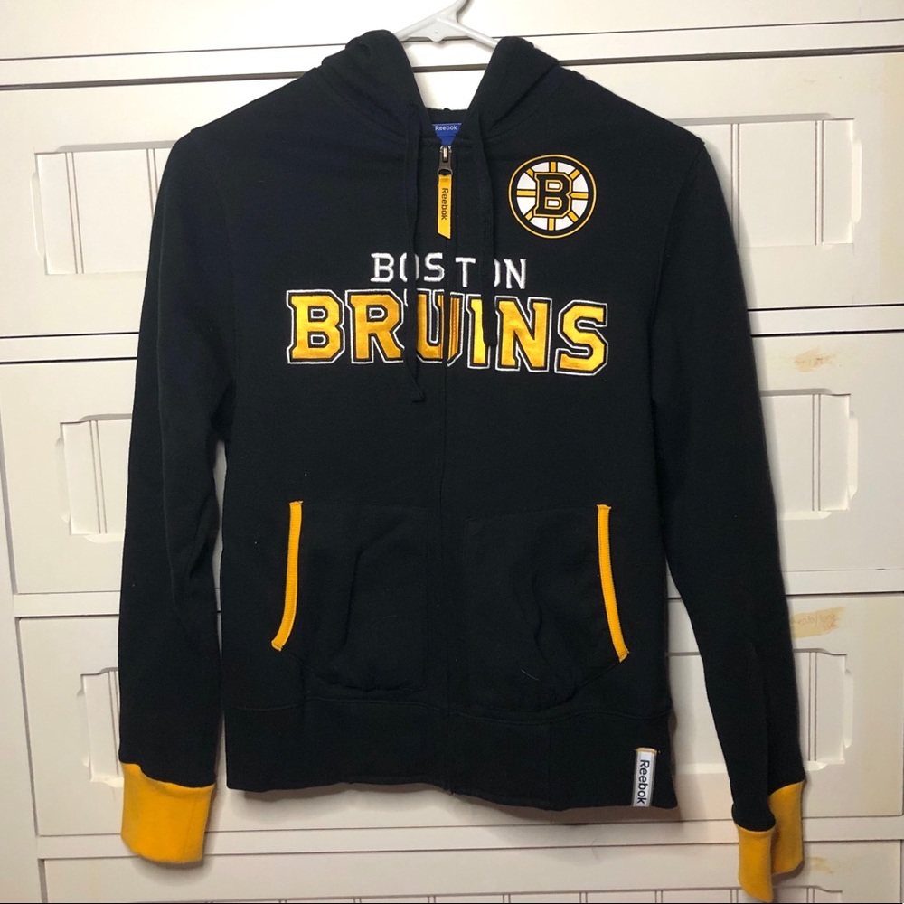REEBOK Boston Bruins embroidered zip-up hoodie